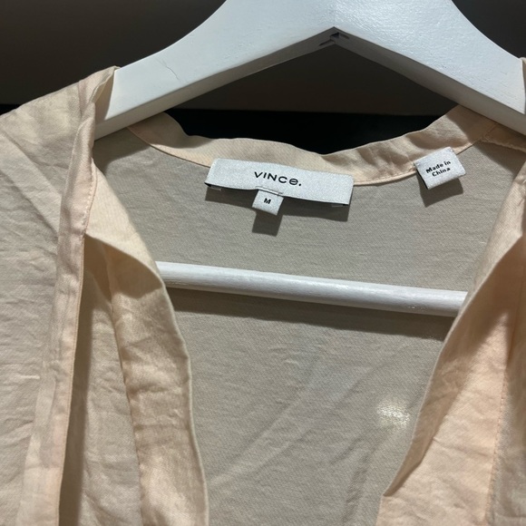 Vince tiered dress excellent condition lined cuffed sleeves  classic old money - Picture 6 of 9